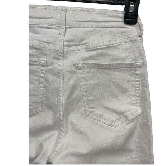 TOPSHOP Moto | Jamie High Waist Ankle Grazer Skinny White Jeans 25 - Picture 4 of 8